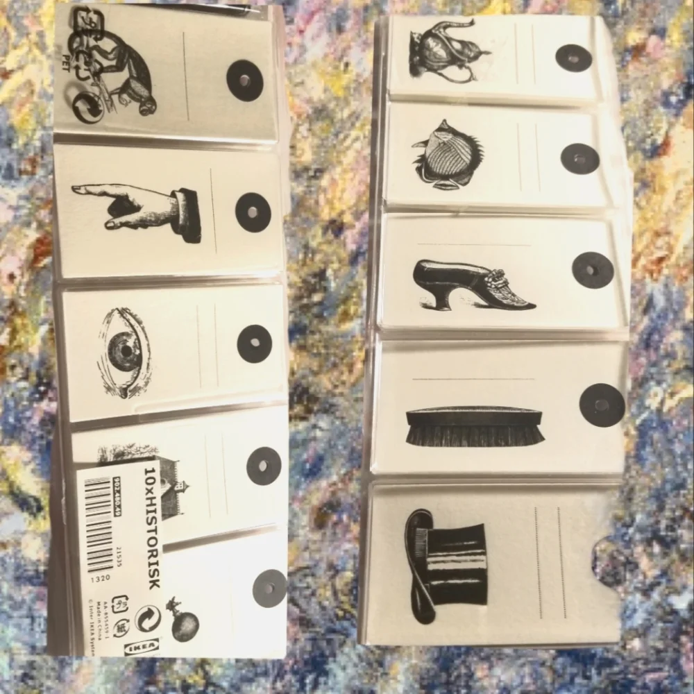 Vintage Art Inspired Gift Tag Artistic touch Ikea History